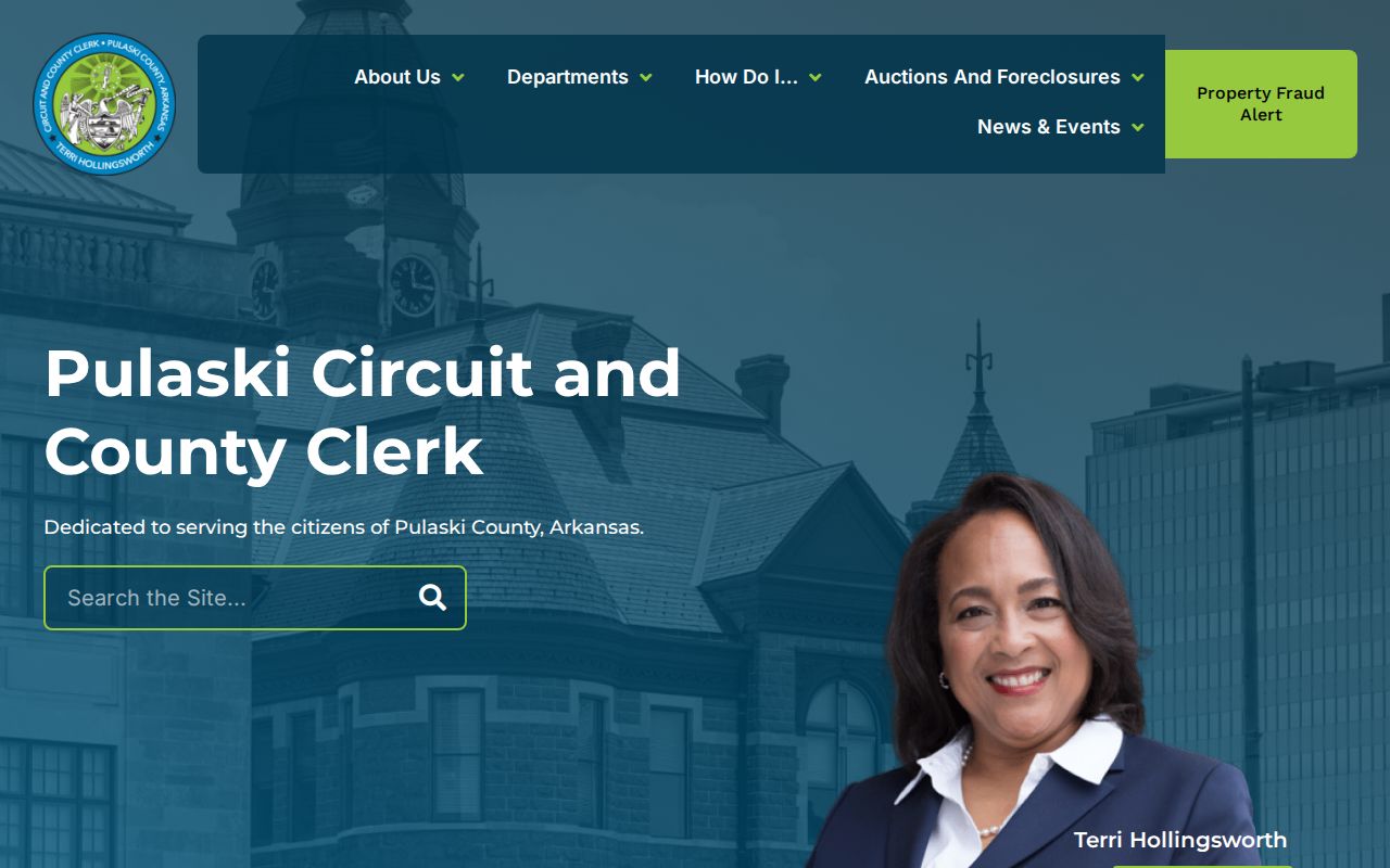 Little Rock residents directory Pulaski County clerk portal
