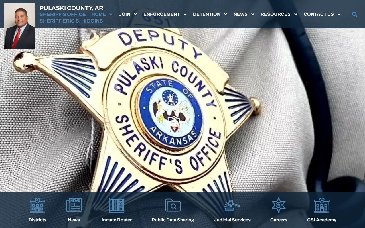 Little Rock resident lookup Pulaski County Sheriff official page