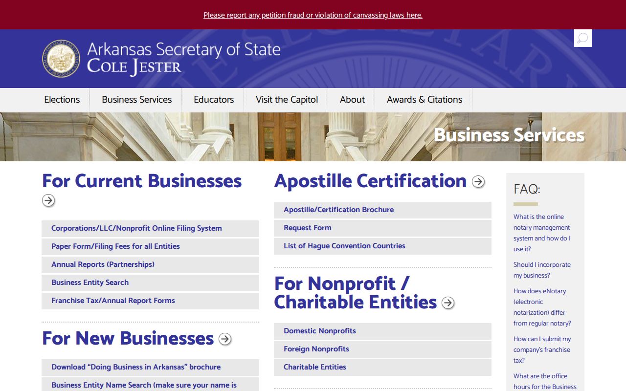 Little Rock ZIP code directory Arkansas business records channel