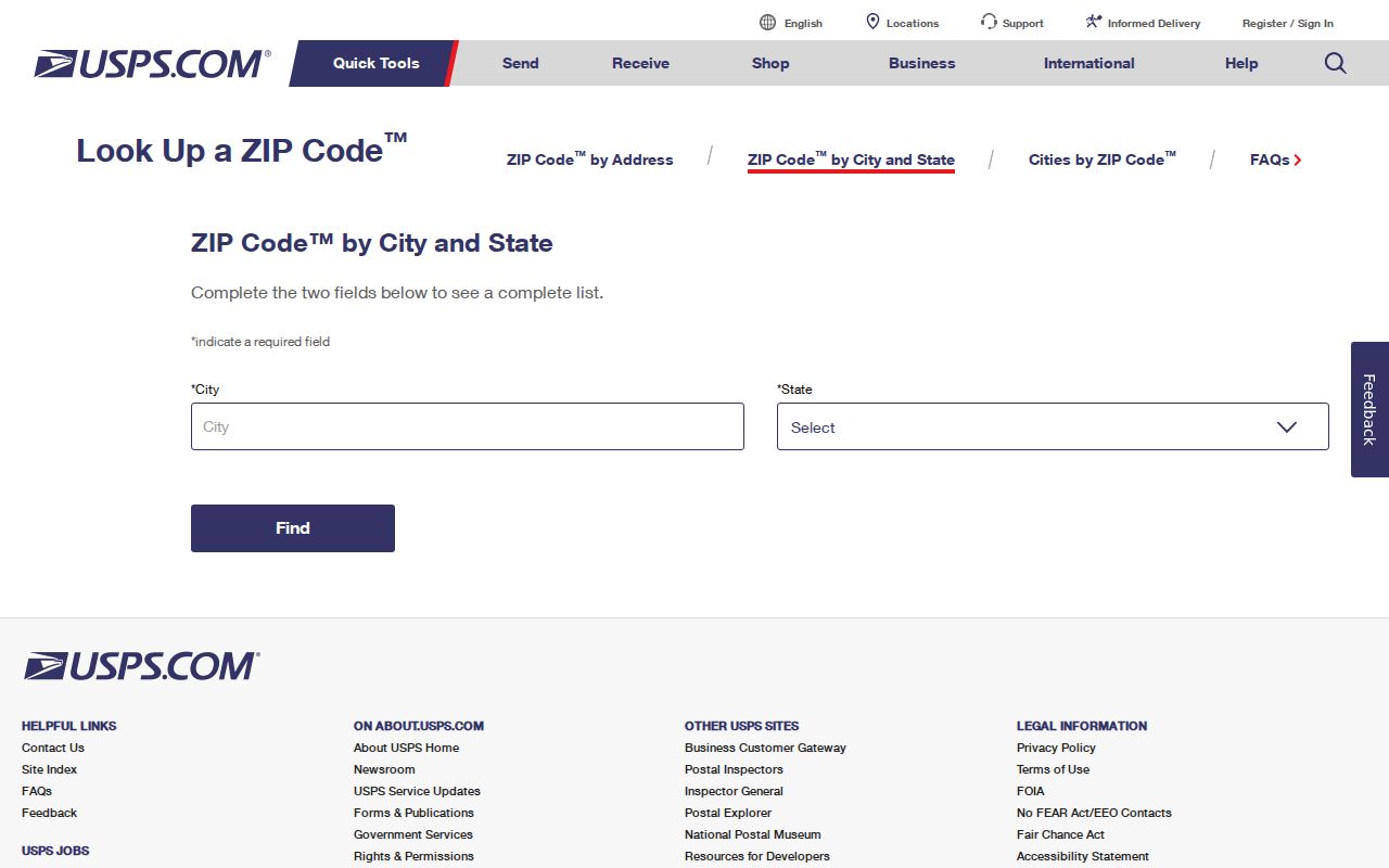 Little Rock ZIP code directory USPS city and state lookup